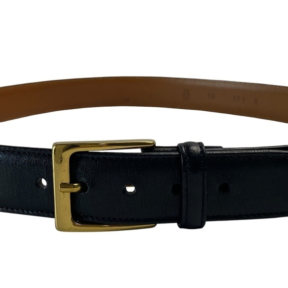 TRAFALGAR Cortina Leather Men’s Belt 36 in Black - Picture 2 of 7